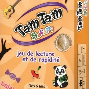 Cartes: Jeu de lecture et de rapidité Tam Tam Safari N2 - 6 ans - 2 et 3P
