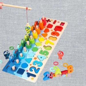 Jouets mathématiques Montessori pour enfants, puzzle en bois
