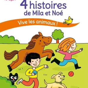 Vive les animaux ! 4 histoires de Mila et Noé pour apprendre à lire - Niveau 1  et 1+