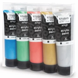 Peinture acrylique CREALL - Peinture métallique - Haute qualité - Dès 7 ans