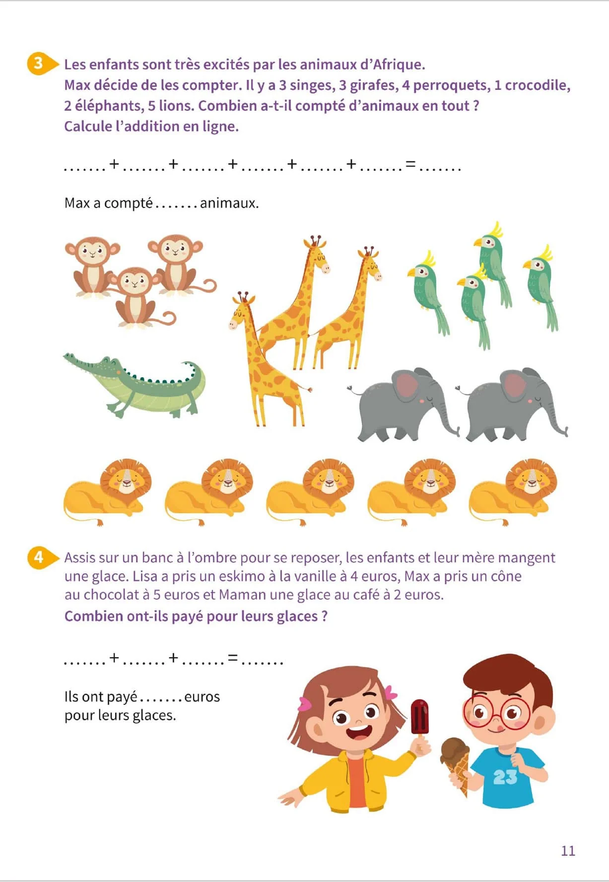 Cahier de calcul mental - Additions et soustractions - Dès 6 ans - (3-4ème harmos) – Image 5