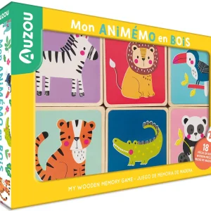 Jeu de memory en bois - Les animaux - Dès 24 mois