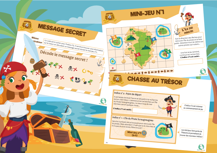 Chasse au Trésor Pirate – L’or volé des pirates (7/10 ans) – Image 2