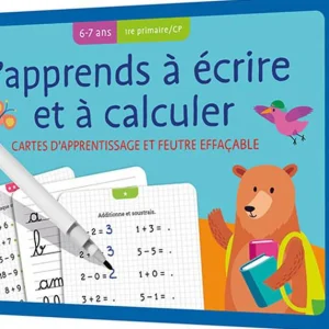 Coffret j'apprends à écrire et calculer - Dès 6 ans - 2-3 P