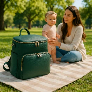 SAC A LANGER VERT - ModernBag™ - EN CUIR PU