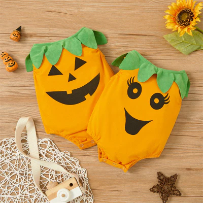 Barboteuse Bébé | Citrouille | Coton Bio™ – Image 2