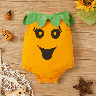 Barboteuse Bébé | Citrouille | Coton Bio™ – Image 4