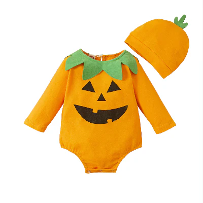 Barboteuse Bébé | Citrouille | Coton Bio™ – Image 6