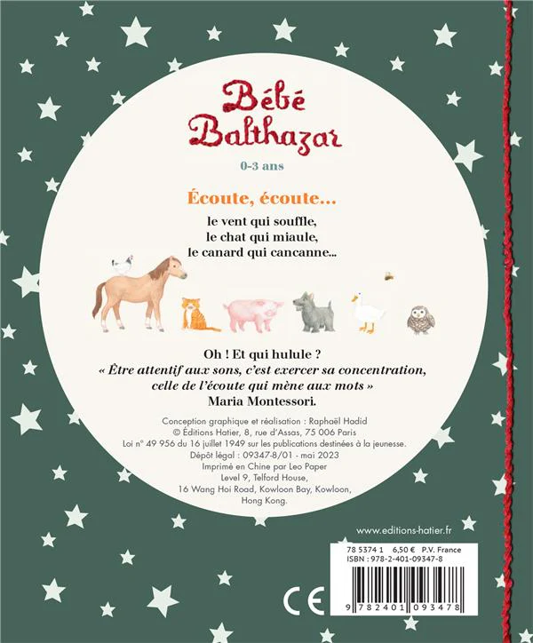 Bébé Balthazar - Ecoute, écoute - Pédagogie Montessori – Image 2
