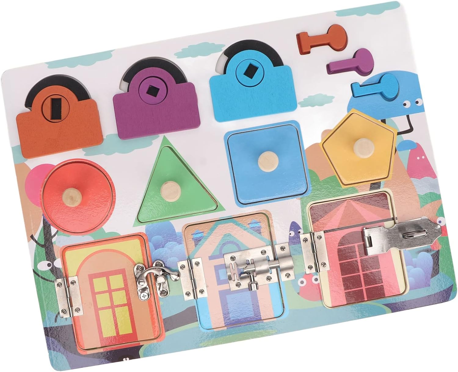 Busy Board Animaux, Formes, Couleurs Montessori – Image 4