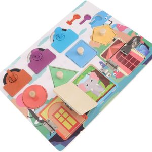 Busy Board Animaux, Formes, Couleurs Montessori