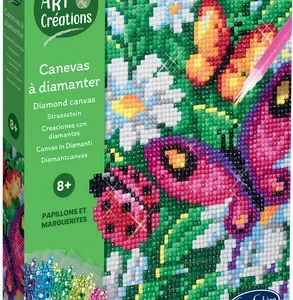 CANEVAS A DIAMANTER - PAPILLONS & MARGUERITES