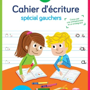 Cahier d'écriture pour gaucher - Dès 6 ans