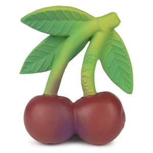 Jeu dentition pour bébé en forme de cerise: faire ses dents, mâchouiller