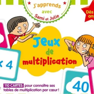 Jeu de maths: j'apprends les tables de multiplication avec Sami et Julie - dès 8 ans - Dès la 5P Harmos