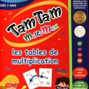 Coffret de cartes: Jeu de maths Tam Tam MultiMax - 7 ans