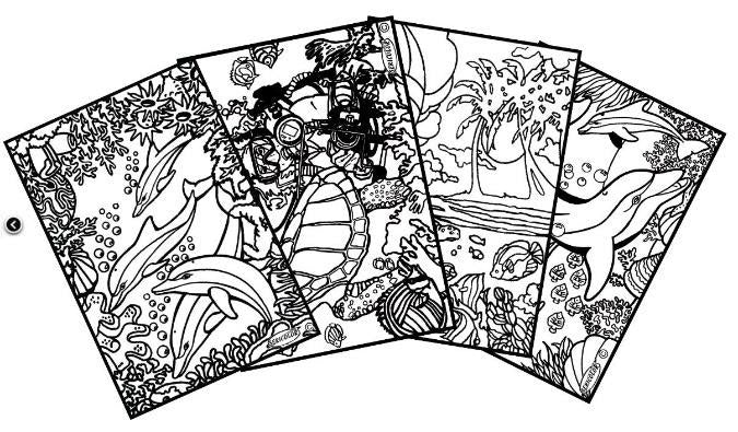 Animaux marins - Tableaux de velours à colorier – Image 2