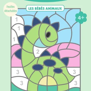 Mon bloc de coloriages magiques - Les chiffres - Les bébés animaux