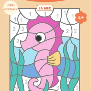 Mon bloc de coloriages magiques - Les chiffres - La mer