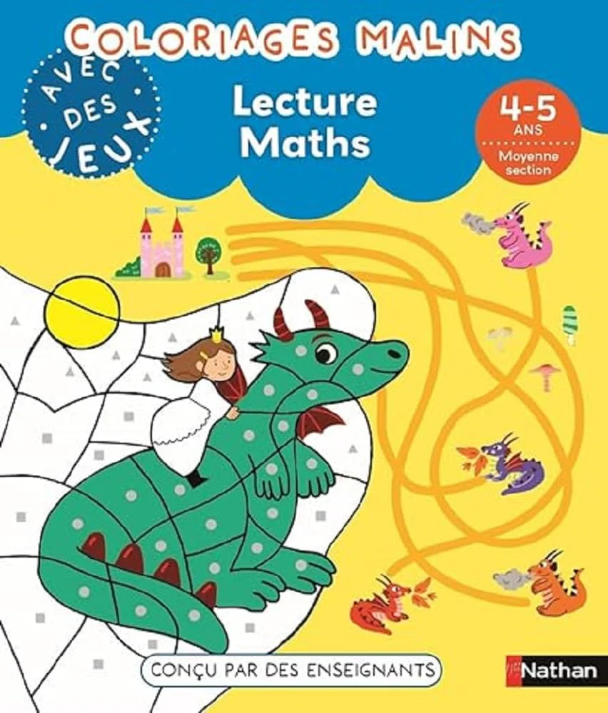 Coloriages malins - Lecture et Maths - 1P