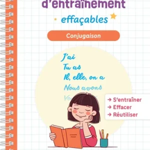 Cahier de conjugaison - Fiches d'entraînement effaçables - Dès 7 ans - (4- 6e harmos)
