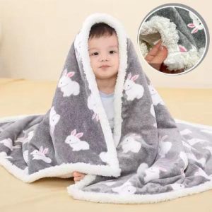 Lapin Couverture Bébé - SommeilConfort™ -  Lapin Gris