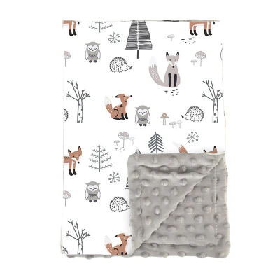 Couverture Bébé Blanche- BonDodo™ - Hibou
