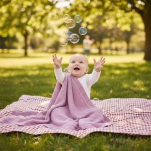 COUVERTURE BEBE TRICOT | UNISEXE