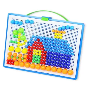 Mosaïque à piquer - Jeu concentration et motricité dès 3 ans