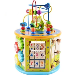 Cube d’activités Montessori en bois 8 en 1