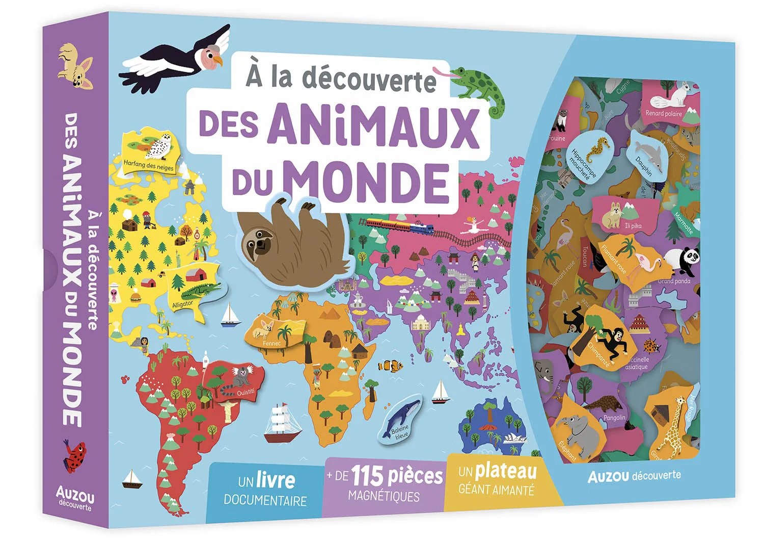 Coffret: à la découverte des animaux du monde - 7 ans