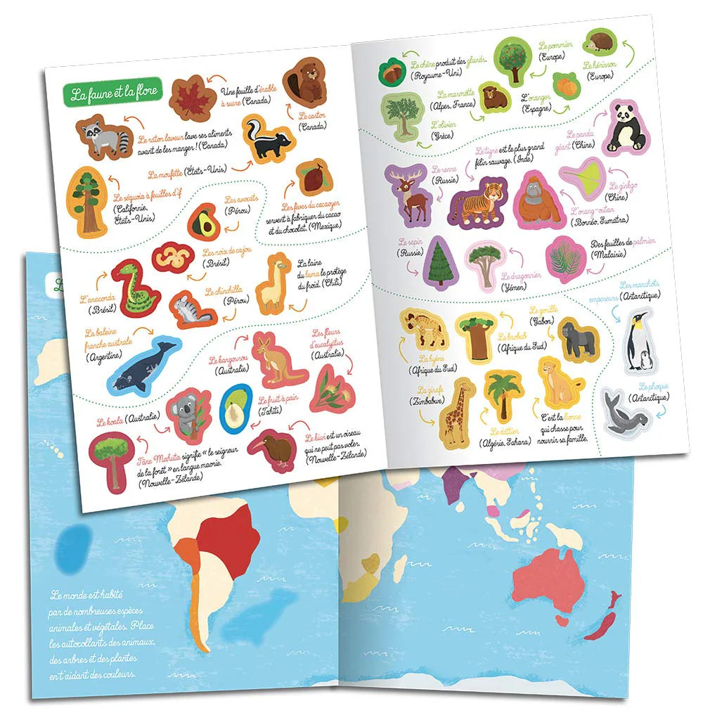Je découvre le monde - 200 autocollants repositionnables – Image 2
