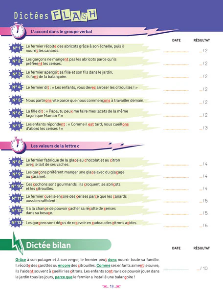 Dictées Flash -9-11 ans - 6-7ème harmos – Image 6