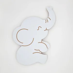 Veilleuse murale éléphant rêveur