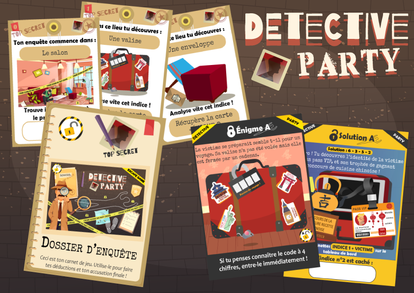 Escape Game – Detective Party (7/9 ans) – Image 2