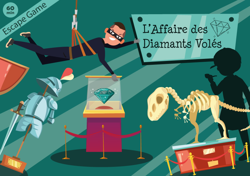 Escape Game – L’Affaire des Diamants Volés (7/9 ans)