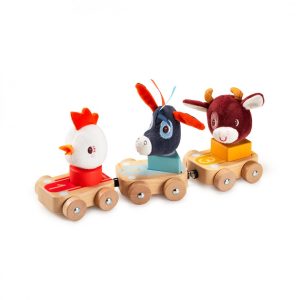 Chaîne de voitures en bois – La ferme