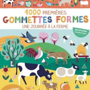 1000 premières gommettes - Une journée à la ferme - De 3 à 5 ans.