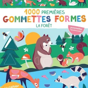 1000 premières gommettes formes: La forêt - De 3 à 5 ans.