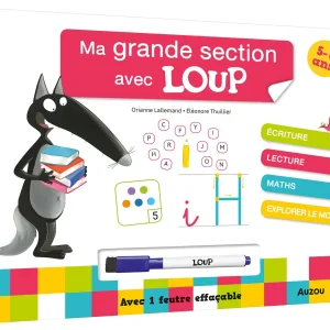 Mon année 2P (grande section) avec Loup - livre-ardoise