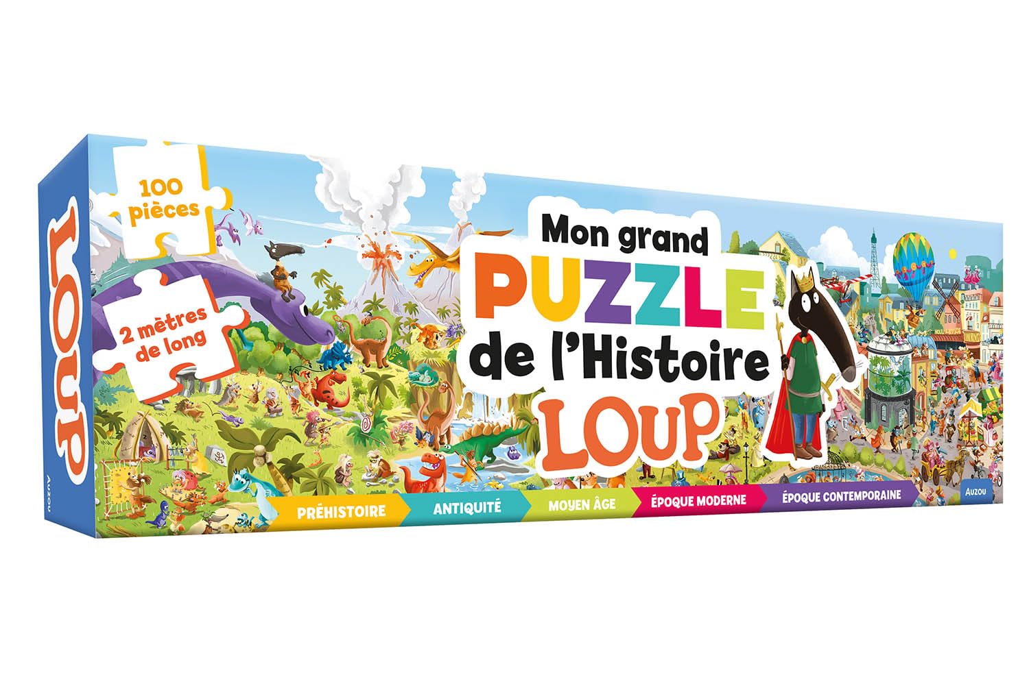 Mon grand puzzle de l'Histoire - Loup - 100 pièces