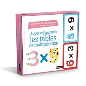 Je joue et j'apprends les tables de multiplication - Coffret jeux