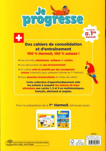 Mes premières activités - J'entre en 1ère HarmoS - Cahier Je Progresse – Image 2