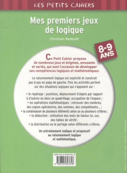 Cahier de jeux : mes premiers jeux de logique - 8-9 ans – Image 2