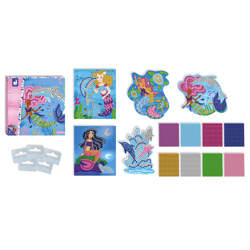 KIT CRÉATIF – MOSAÏQUES DAUPHINS ET SIRÈNES – Image 2