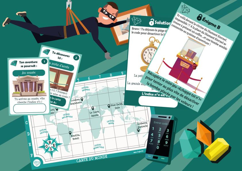 Escape Game – L’Affaire des Diamants Volés (7/9 ans) – Image 2