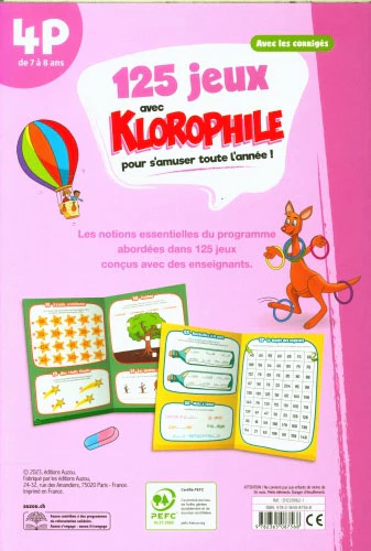 125 jeux avec Klorophile - 4P - 7 à 8 ans. – Image 2
