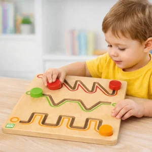 Labyrinthe écriture en bois - dès 2 ans