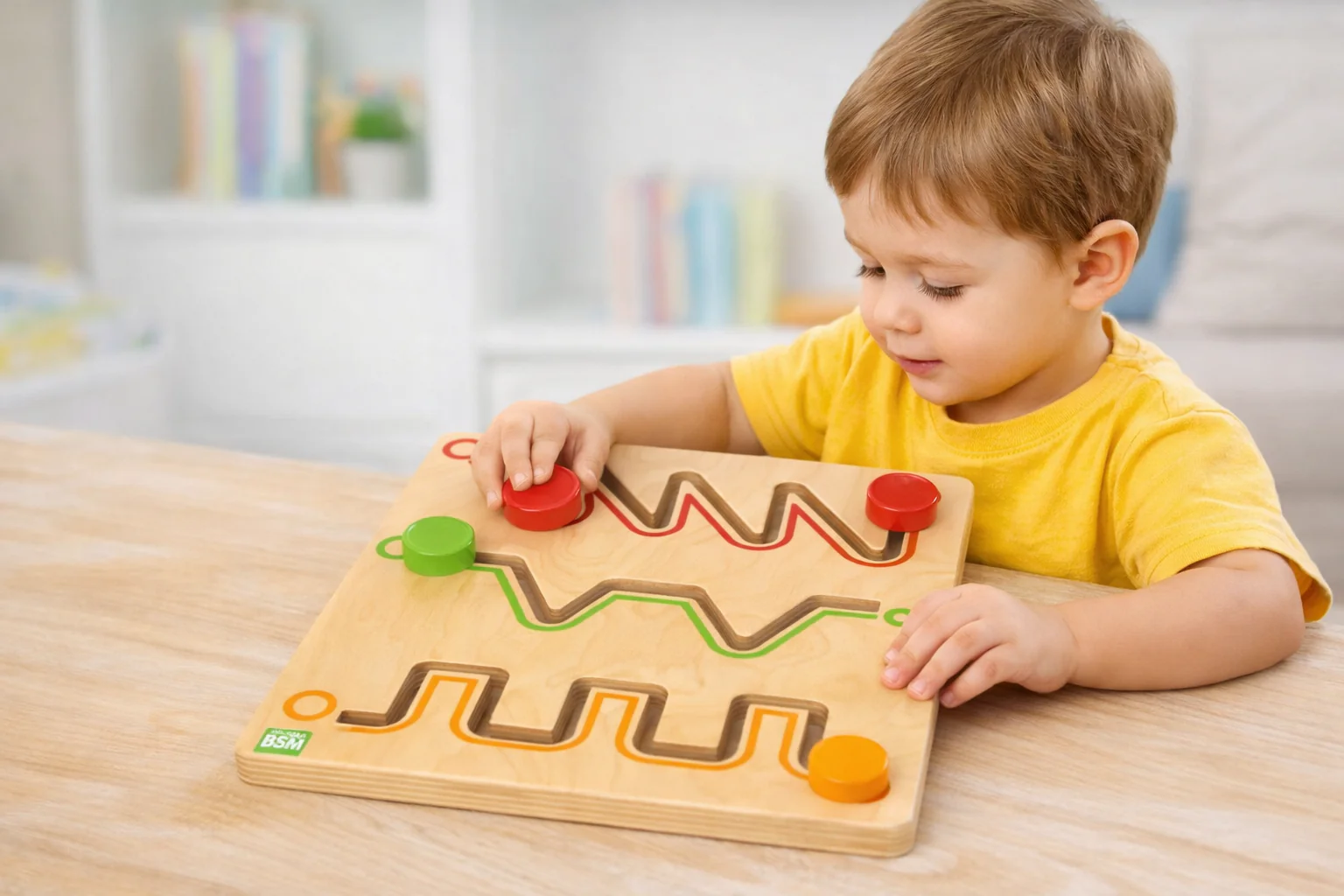 Labyrinthe écriture en bois - dès 2 ans