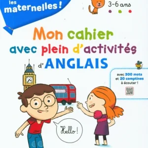 Cahier de jeux: plein d'activités d'anglais - Enfants 3-6 ans